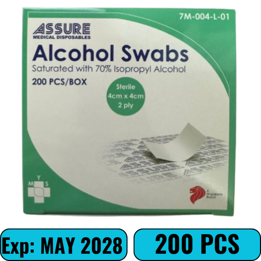 Assure Alcohol Swab 4 x 4cm 200s