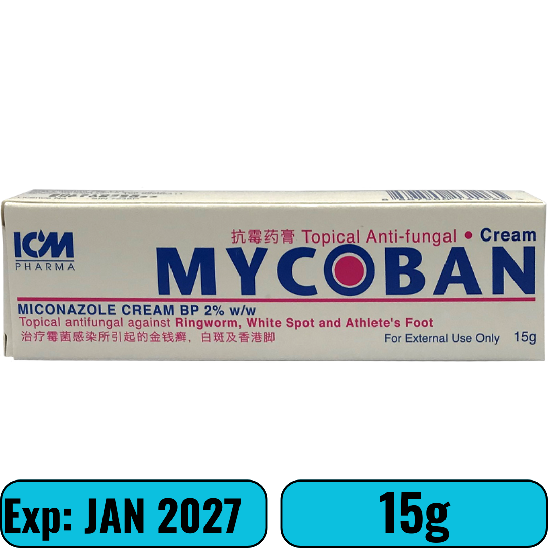 Mycoban Miconazole Cream BP 2% 15g