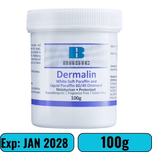 Dermalin (White Soft Paraffin-Liq Paraffin 3:2) 100g