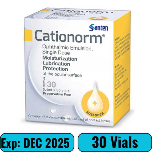 Cationorm Ophthalmic Emulsion 0.4ml X 30s